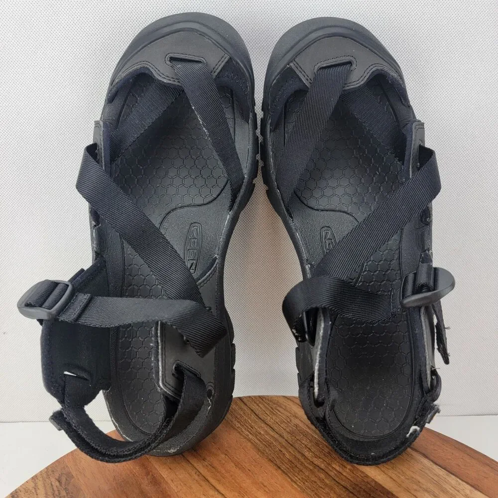 Keen Mens Size 11 Black Zeraport II Strappy Outdoors Sandals JYK 011221